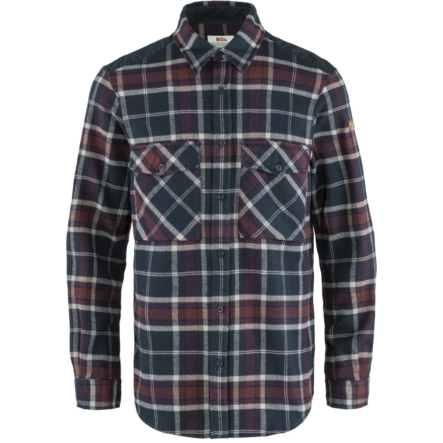 Fjällräven Men&#x27;s Övik Twill Shirt Dark Navy-Dark Garnet | Buy Fjällräven Men&#x27;s Övik Twill Shirt Dark Navy-Dark Garnet here | Outnorth