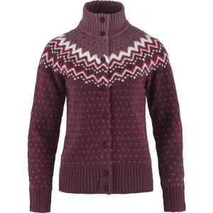 Fjällräven Women&#x27;s Övik Knit Cardigan Dark Garnet | Buy Fjällräven Women&#x27;s Övik Knit Cardigan Dark Garnet here | Outnorth