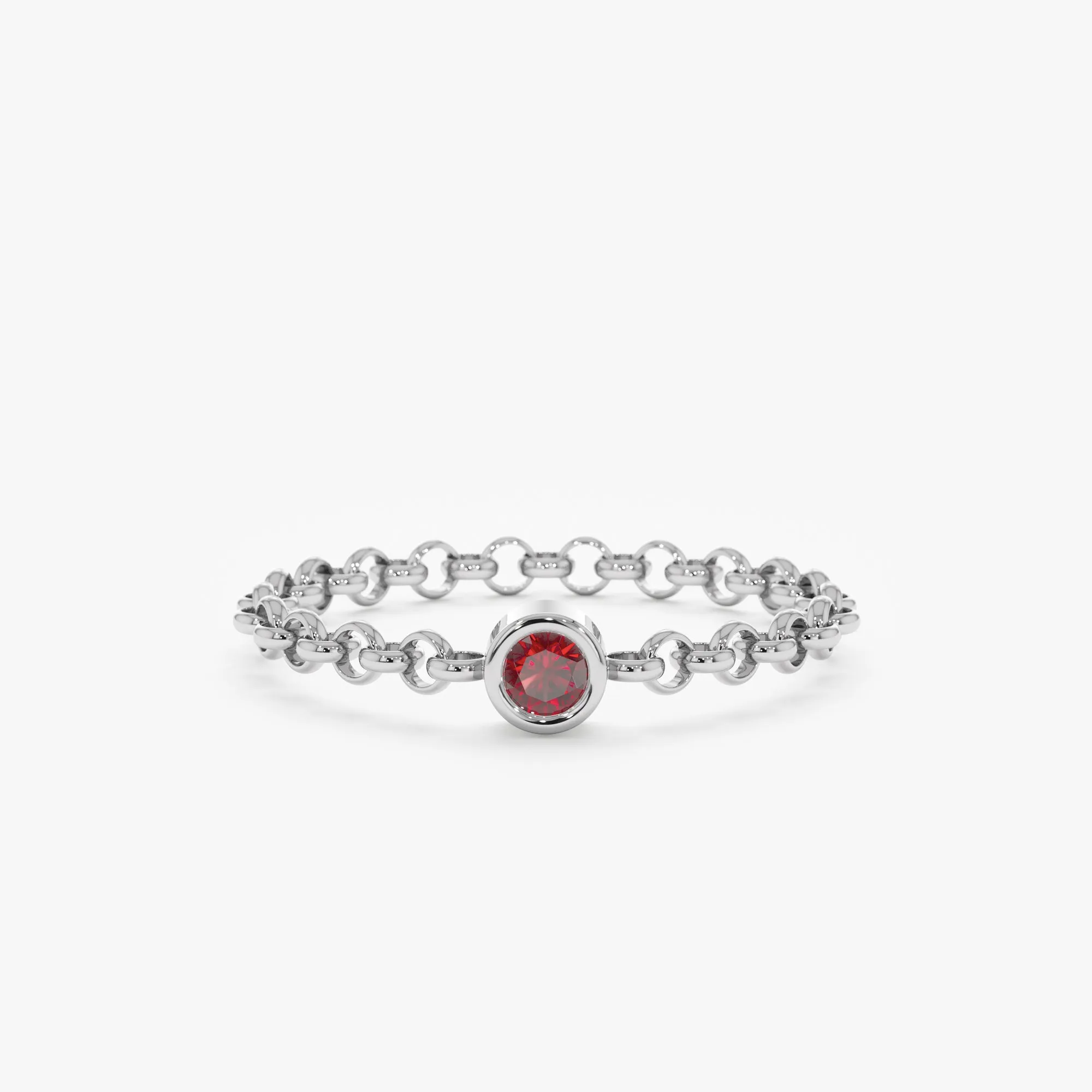 Garnet Chain Ring, Adriana
