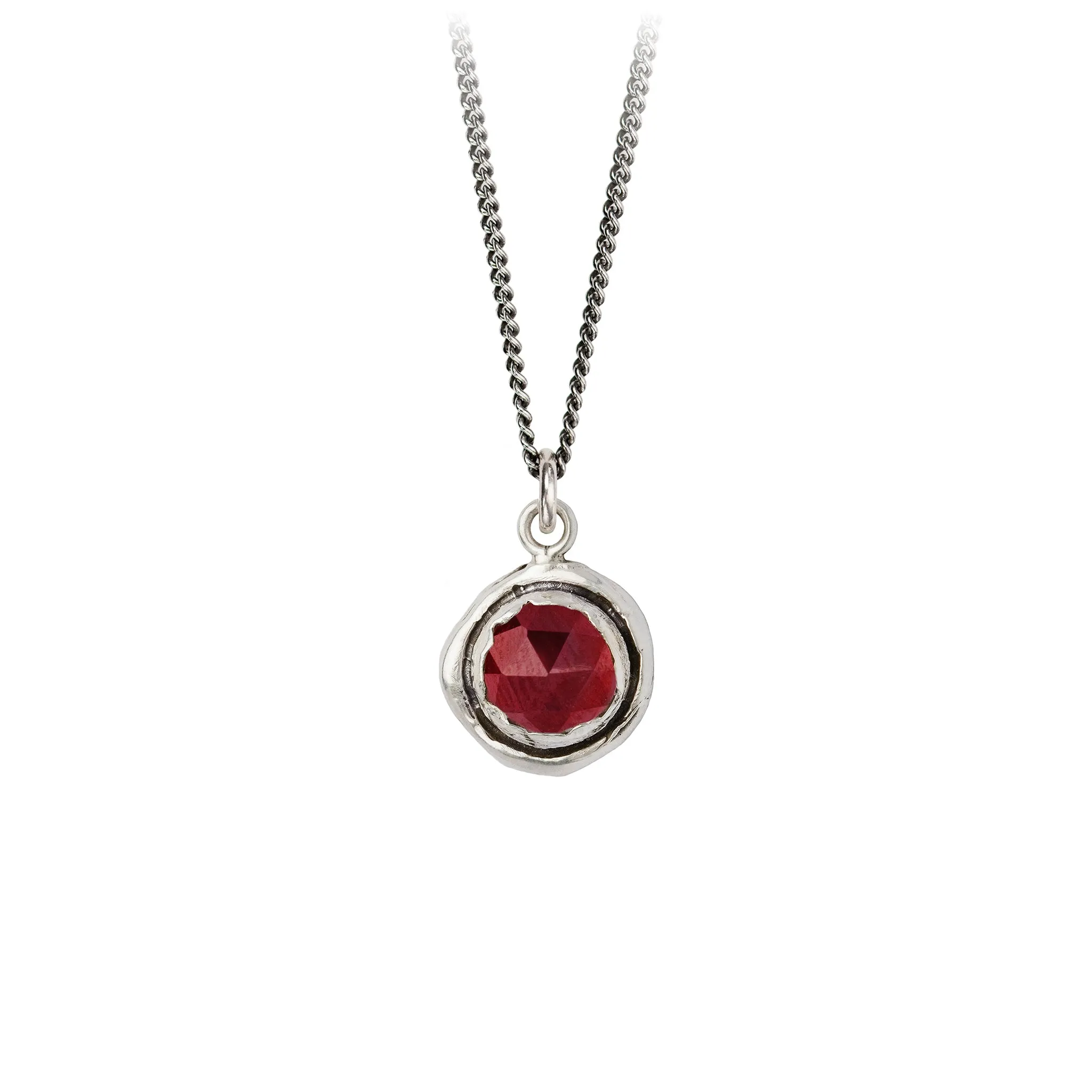 Garnet Faceted Stone Talisman