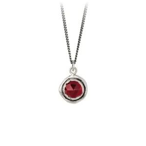 Garnet Faceted Stone Talisman