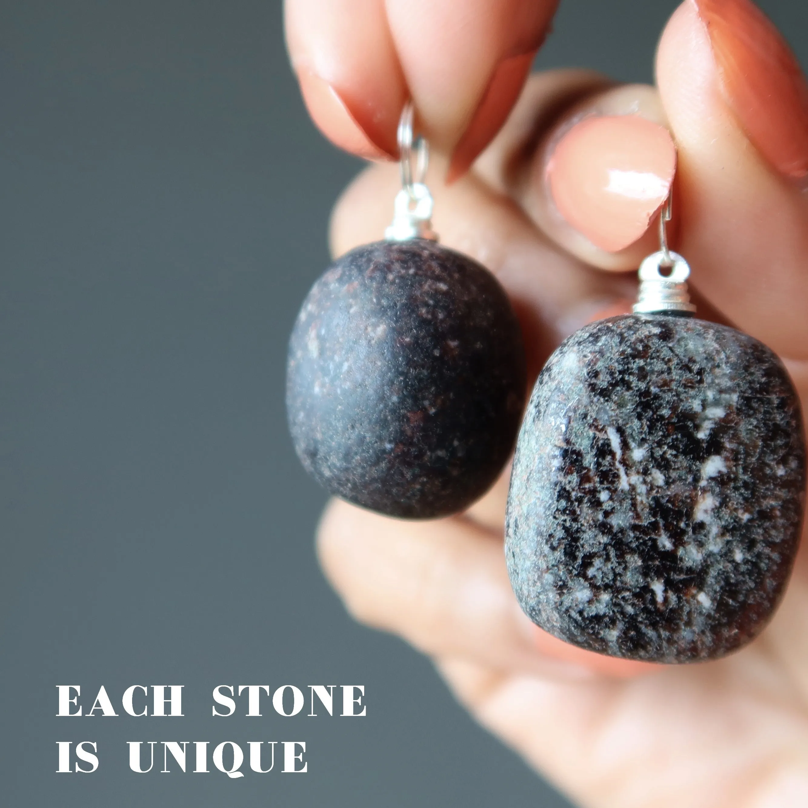 Garnet Pendant Chunky Abundance Red Stone