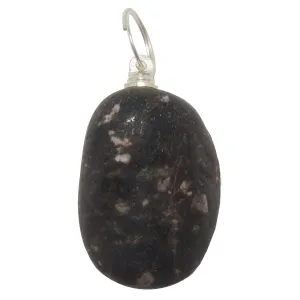 Garnet Pendant Chunky Abundance Red Stone