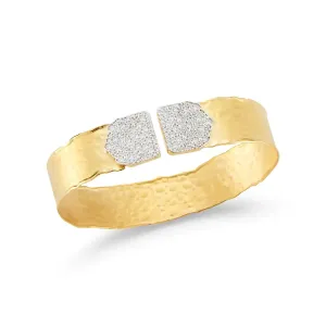 Gold Cuff with Diamonds