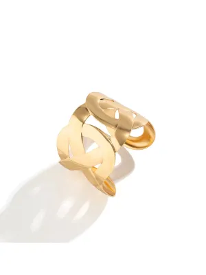 Gold Open Cuff Bracelet
