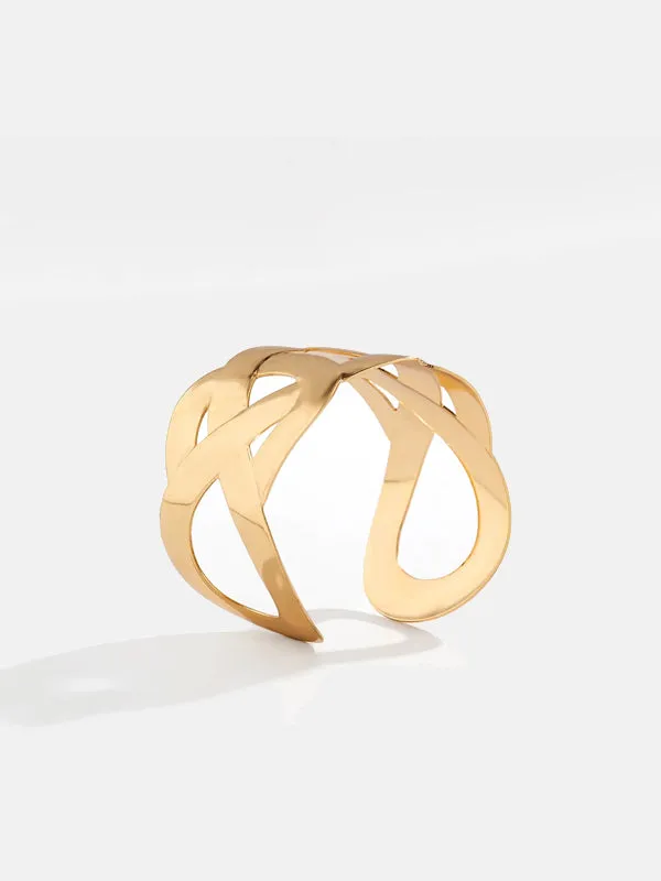 Gold Open Cuff Bracelet