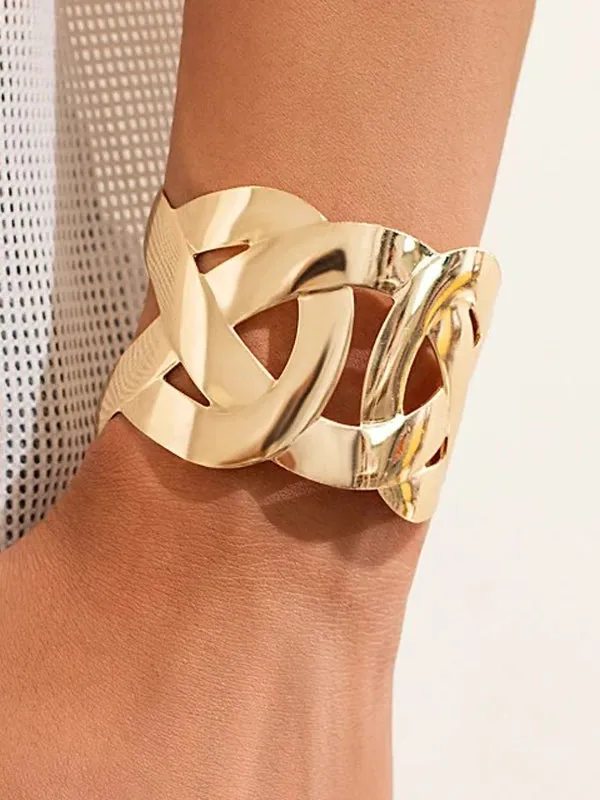 Gold Open Cuff Bracelet