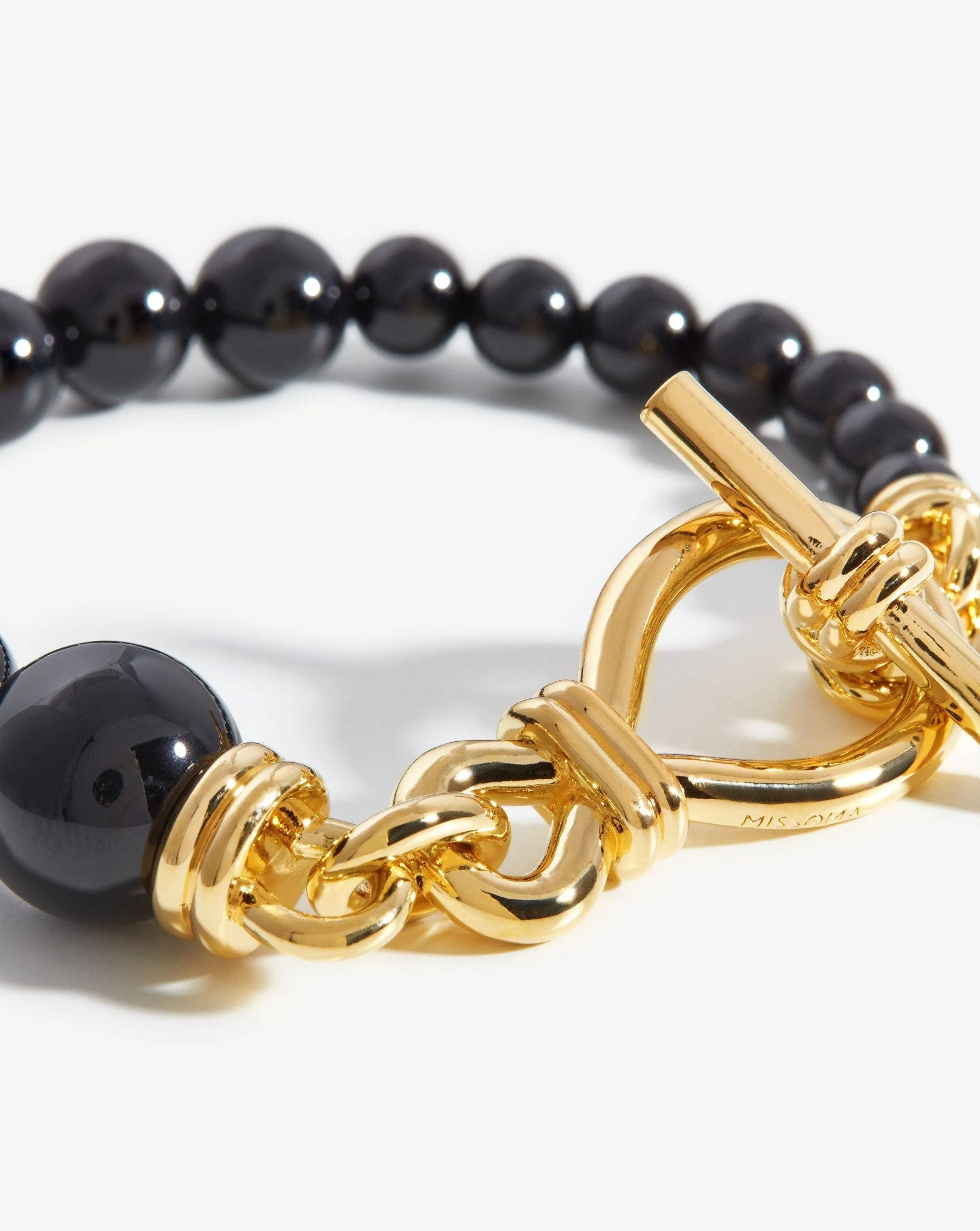 Graduated Sphere T-Bar Bracelet