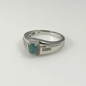 Grandidierite Platinum over Sterling Silver Ring (Size 12)