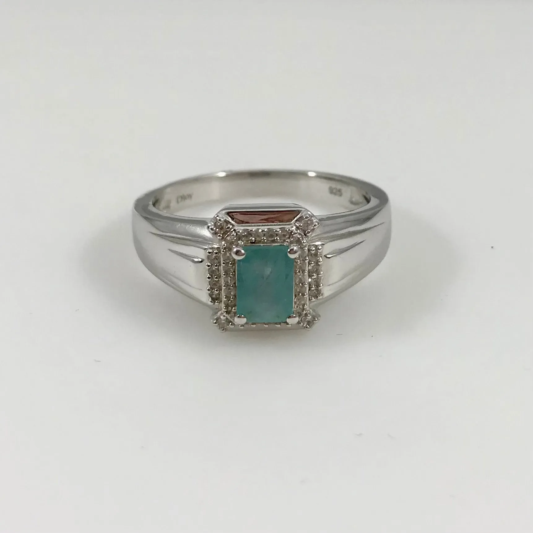 Grandidierite Platinum over Sterling Silver Ring (Size 13)