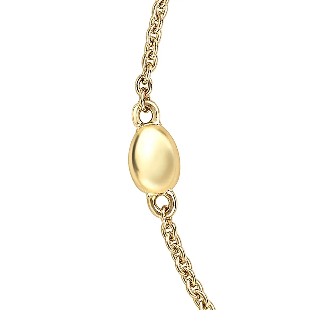 Guilloché Enamel Egg Chain Bracelet