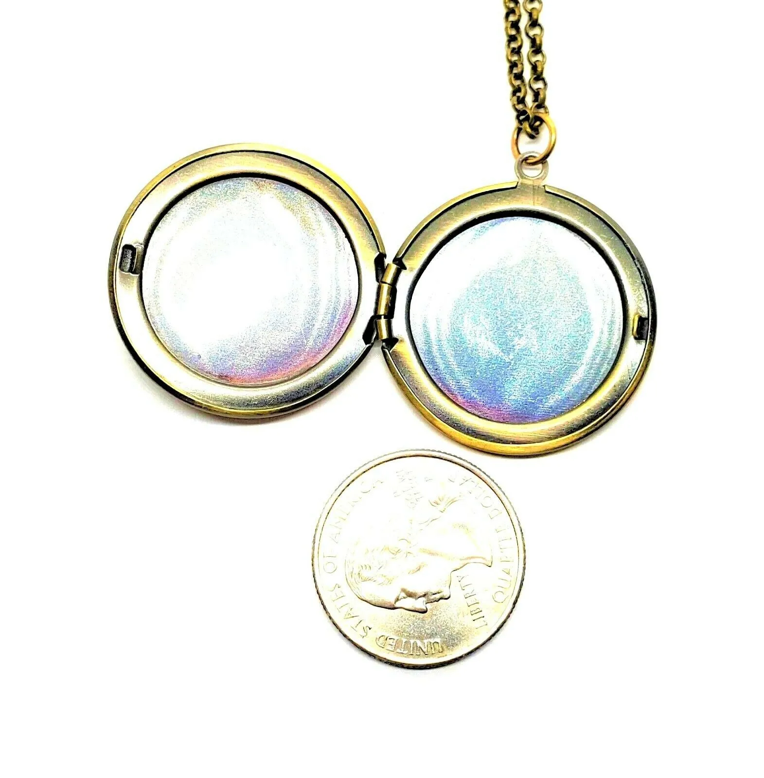 Handmade Globe Locket Necklace