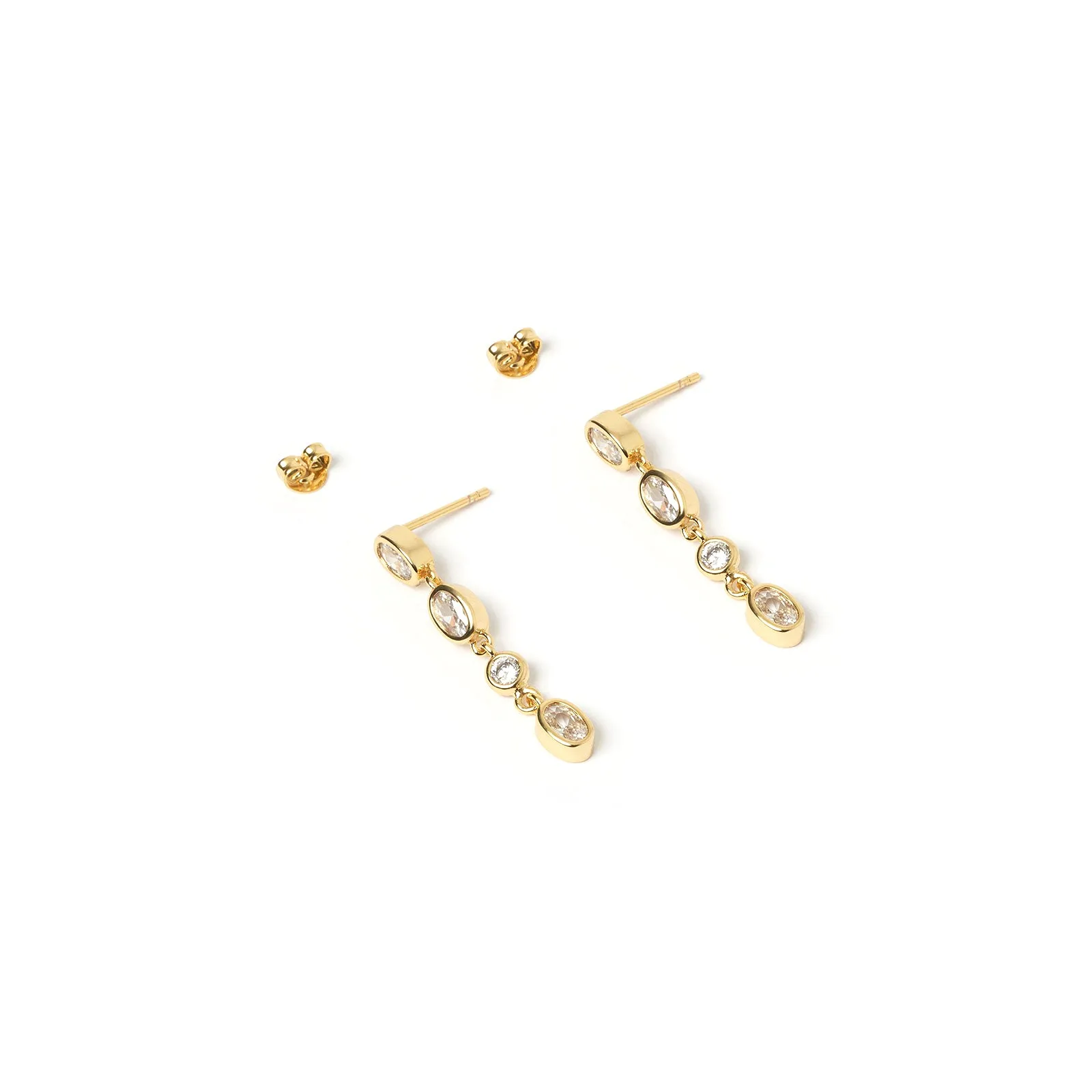 Isadora Gold Earrings - Stone