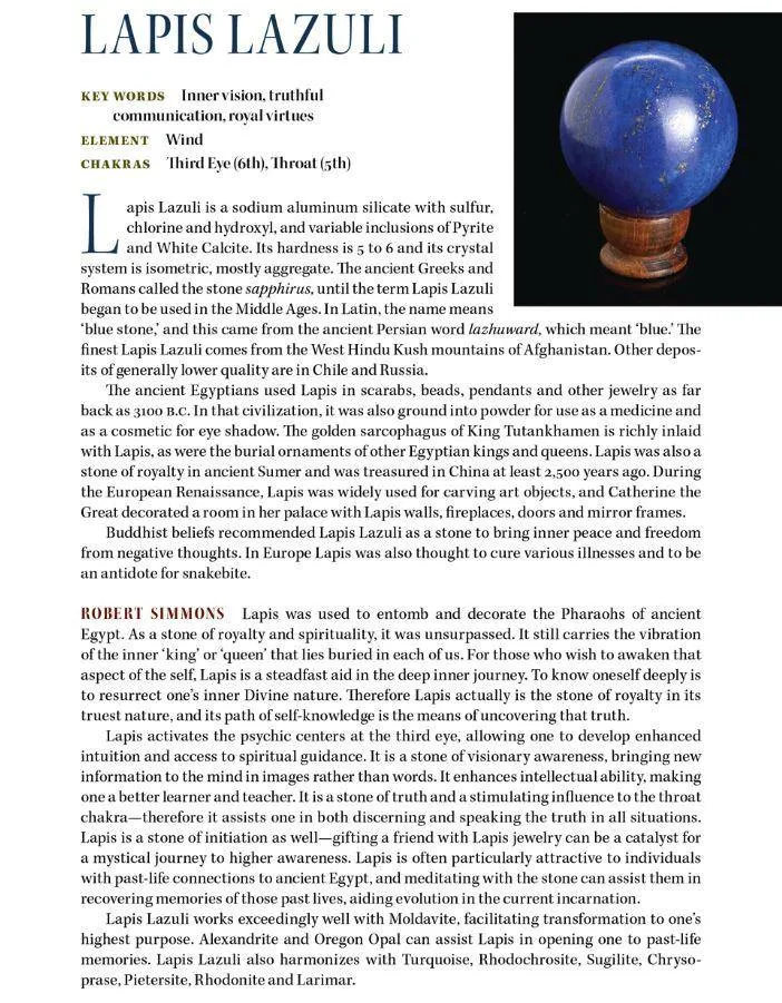 Lapis Lazuli & Pyrite Meditation Crystal Disc 'Sacred Knowledge'