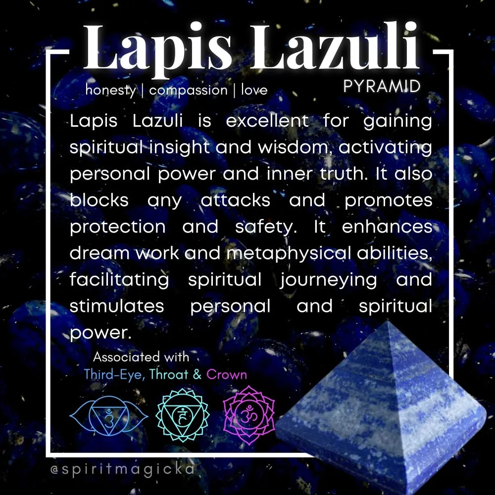 Lapis Lazuli Pyramid - Medium