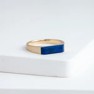 Lapis signet ring