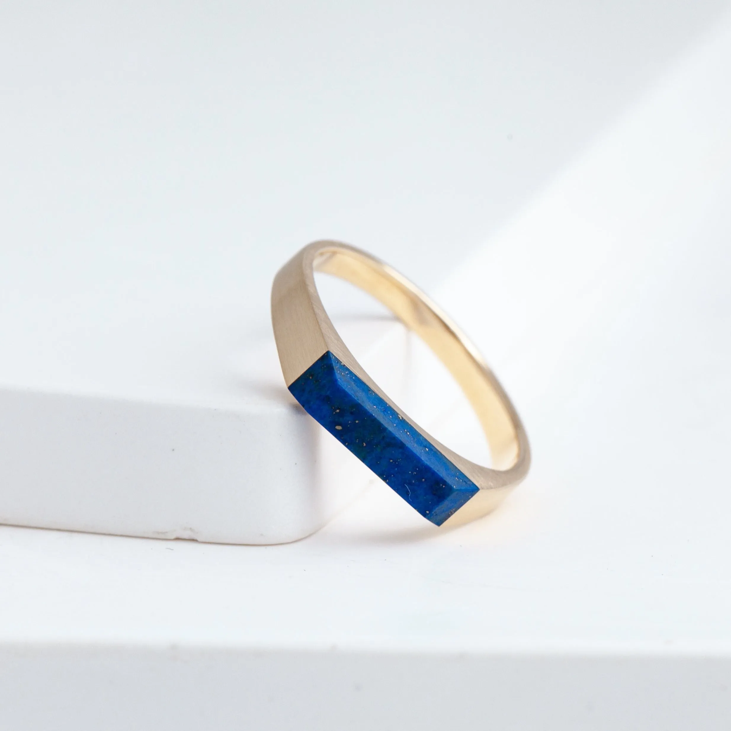 Lapis signet ring