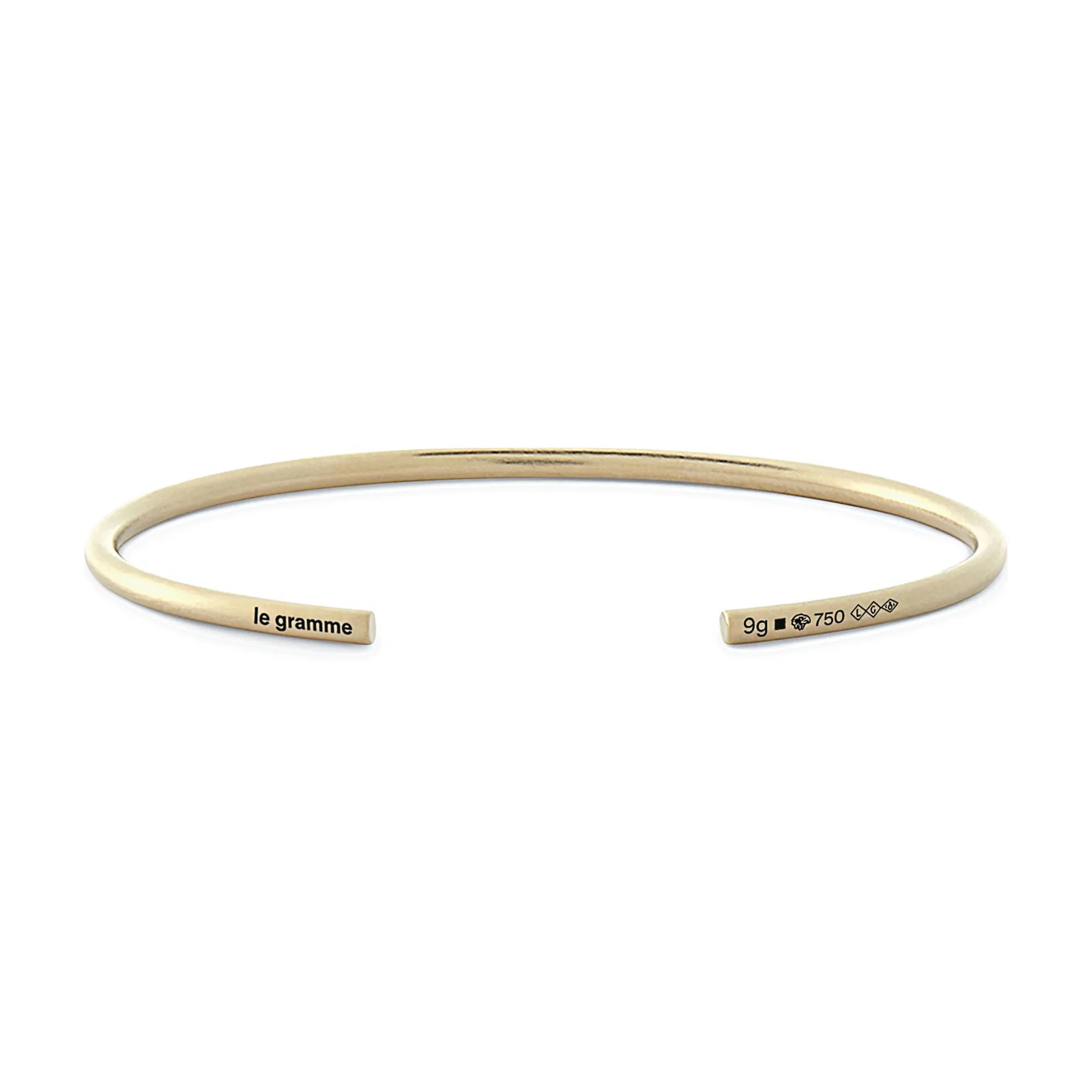 LE GRAMME MEN'S 9G 18K YELLOW GOLD POLISHED CUFF BRACELET