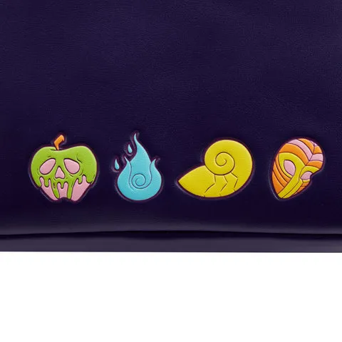 LF Disney Villains Triple Pocket Glow In The Dark Mini Backpack
