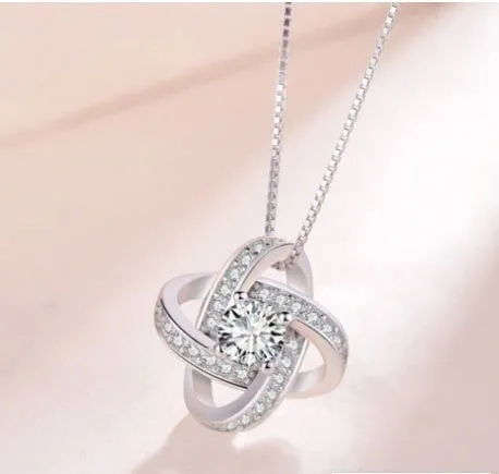 LovelyRLovely 925 Sterling Silver  AAA Zircon Mosaic Necklace & Pendant