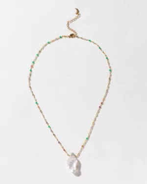 Luna Norte | Keshi Pearl Gemstone Necklace