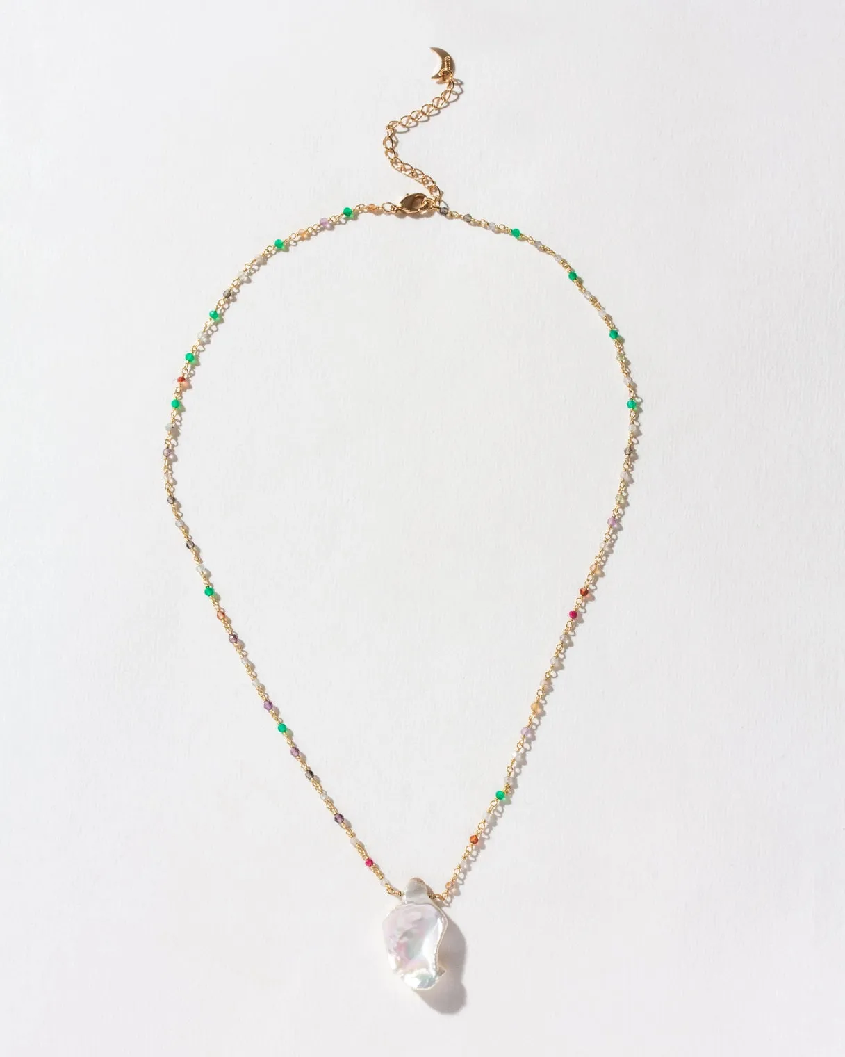 Luna Norte | Keshi Pearl Gemstone Necklace
