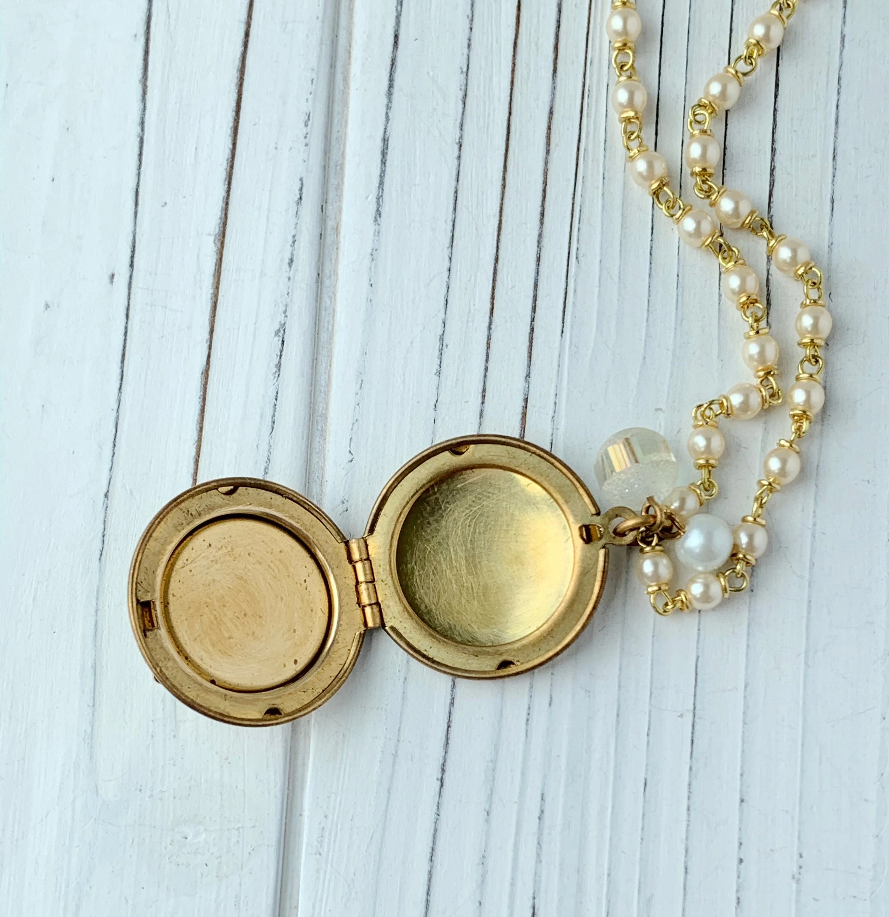 Mariposa Locket Charm Necklace