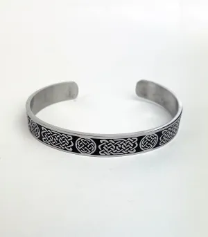 Men's Knotwork Stainless Steel Cuff