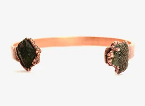 Moldavite Cuff | Genuine Moldavite Cuff