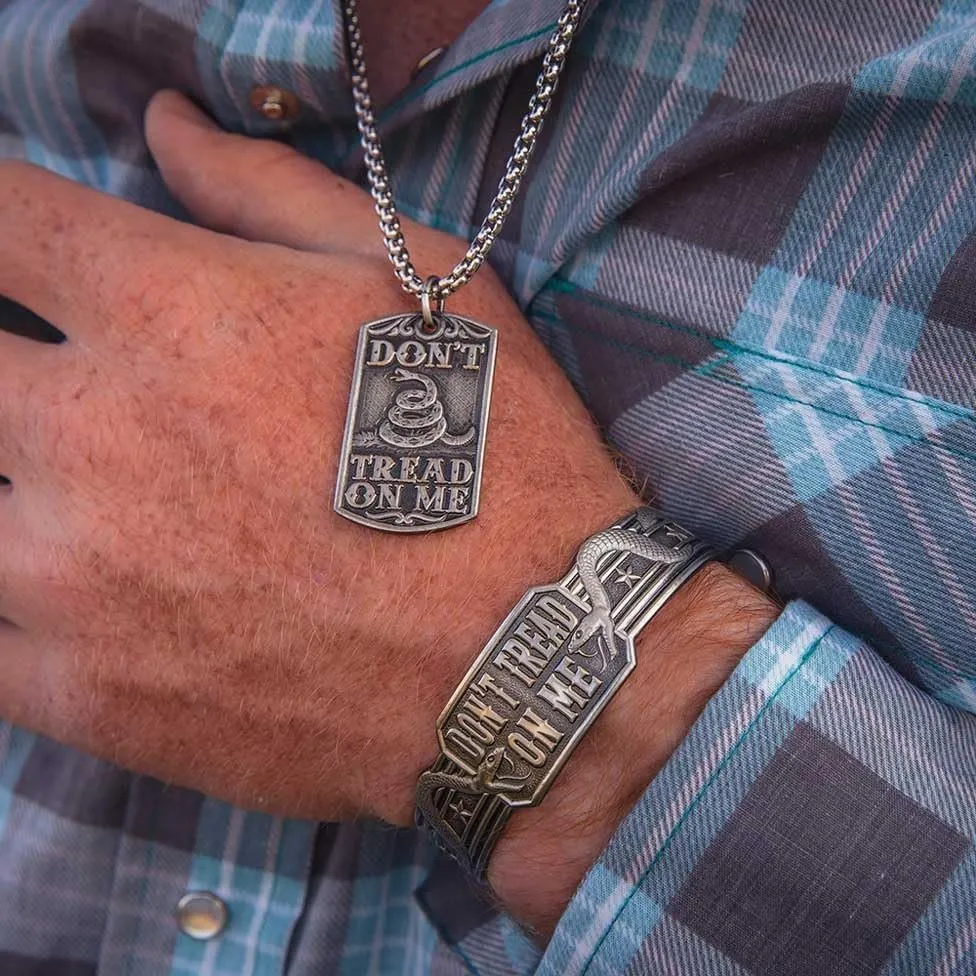 Montana Silversmiths Don't Tread On Me Cuff Bracelet - BC5493MA