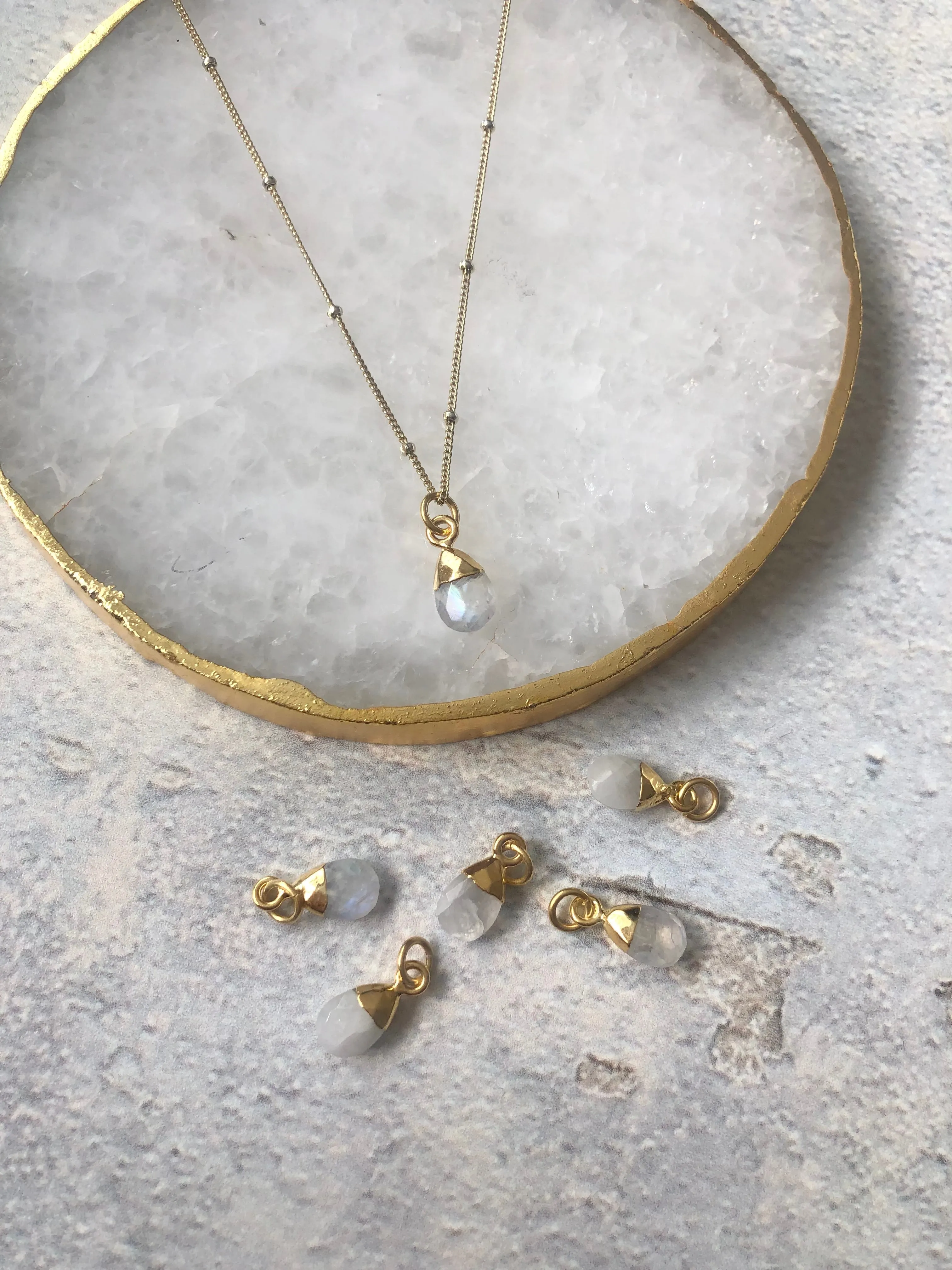 Moonstone Crystal Necklace