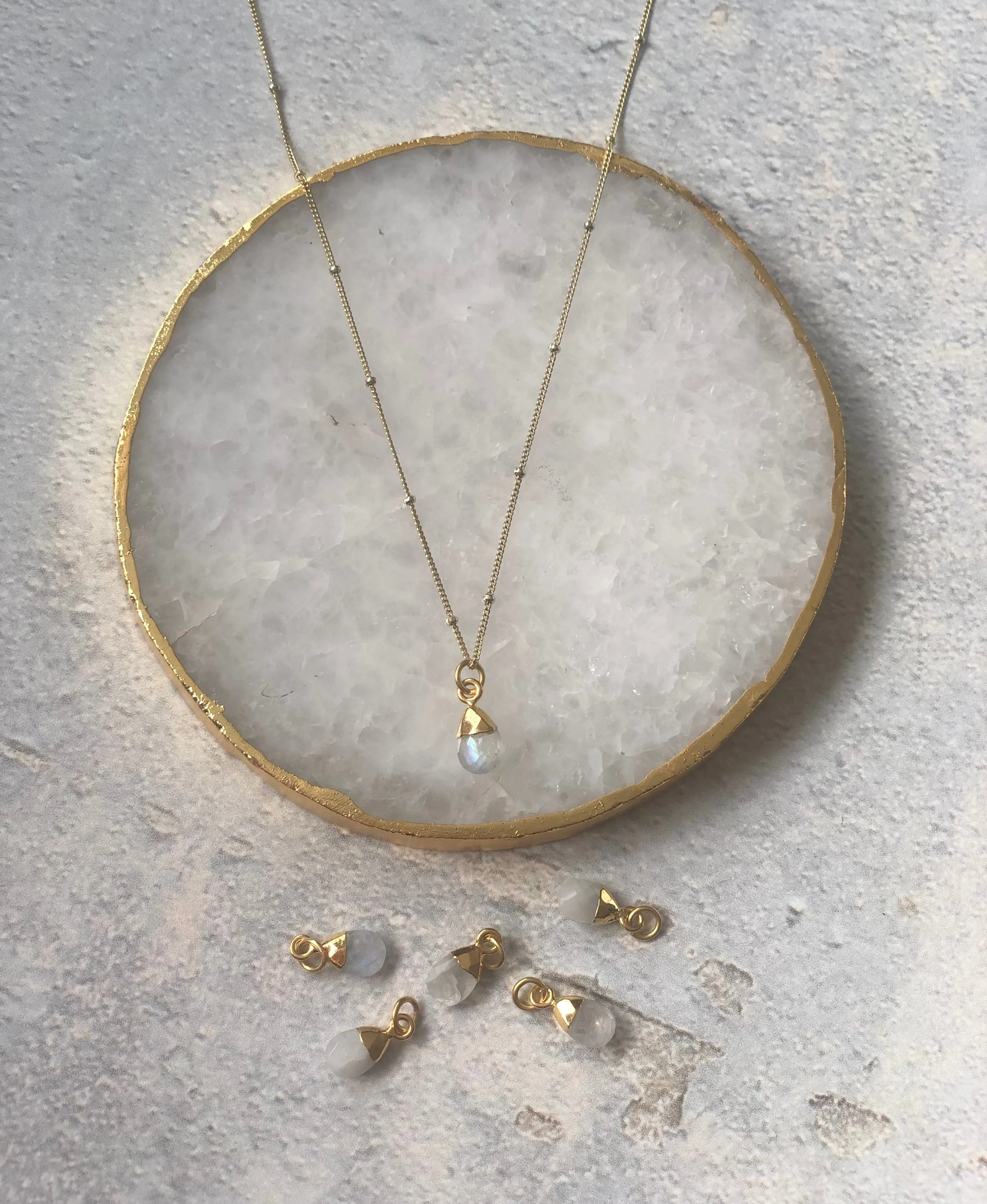 Moonstone Crystal Necklace