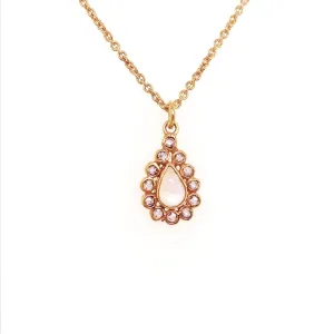 Moonstone Pear Necklace