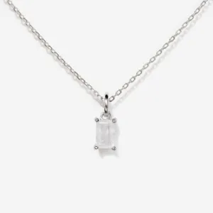 Moonstone Silver Necklace
