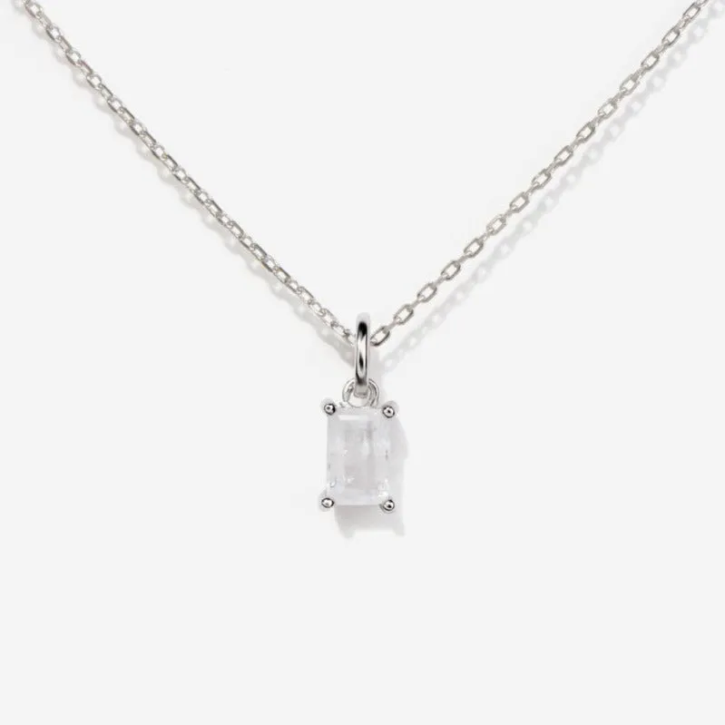 Moonstone Silver Necklace