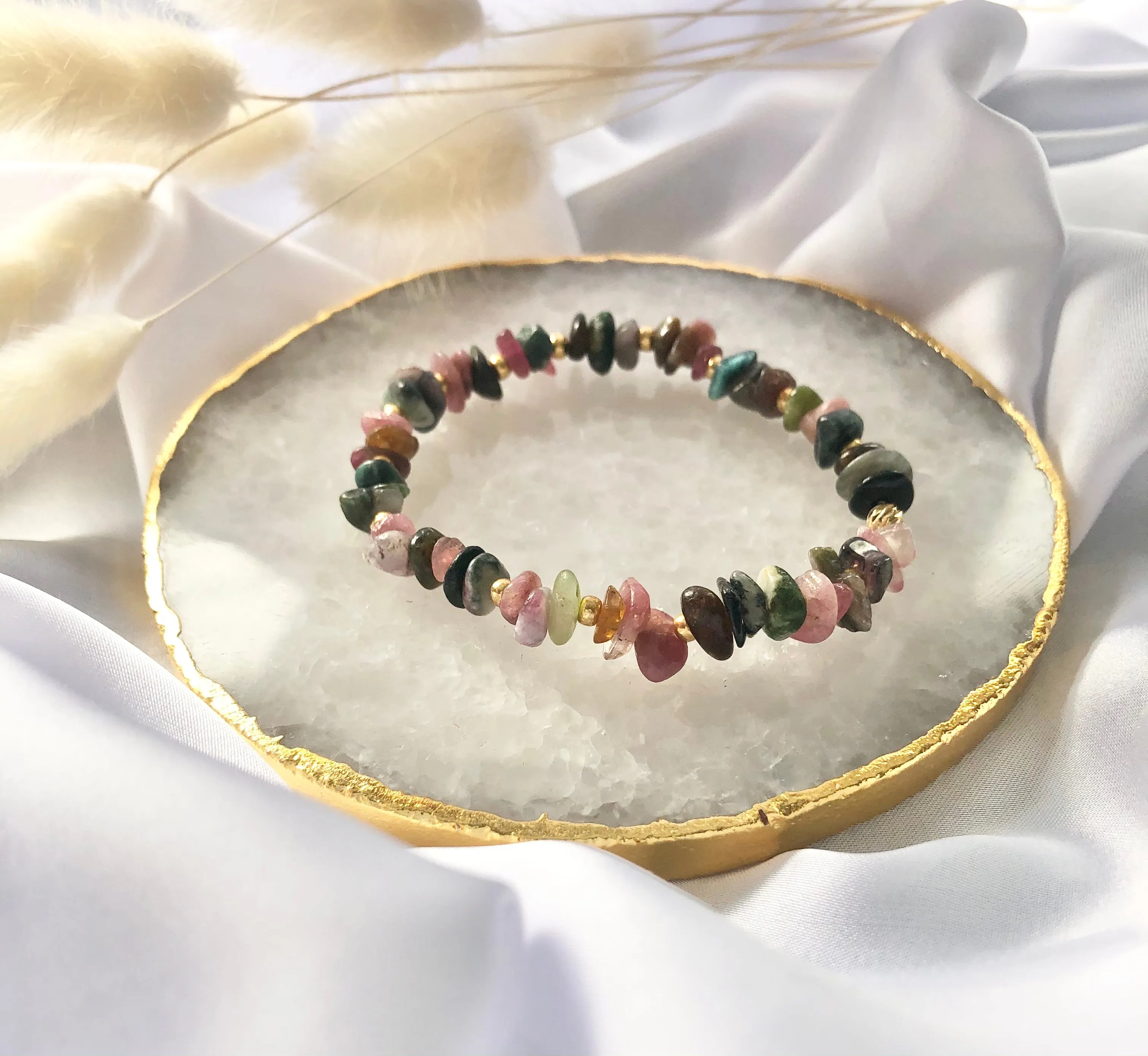 Multi-Coloured Tourmaline Bracelet