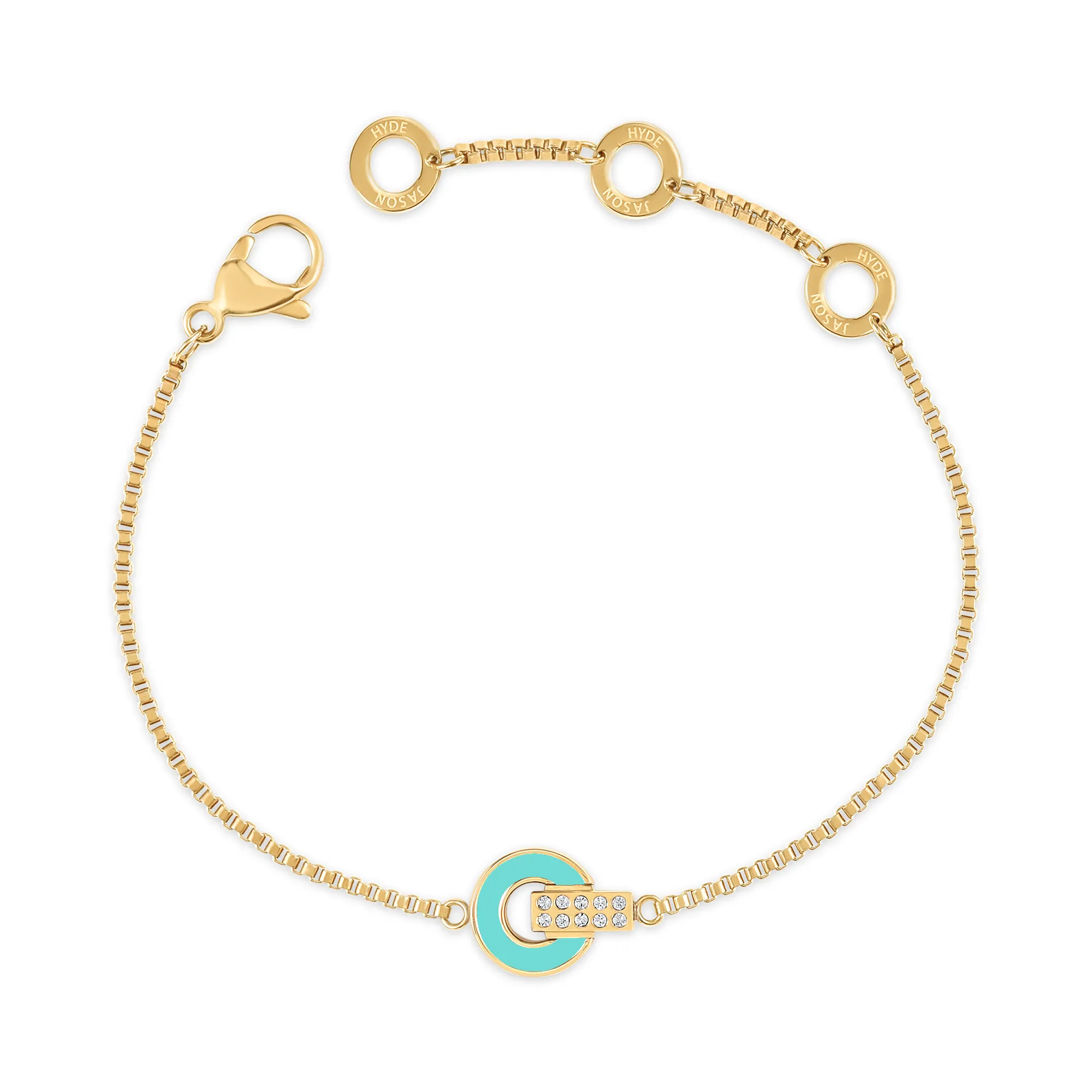 NEREIDA TURQUOISE CHIP WITH ZIRCONIA BRACELET