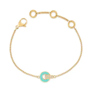 NEREIDA TURQUOISE CHIP WITH ZIRCONIA BRACELET