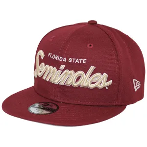 New Era Youth Florida State Seminoles Flat Bill Snapback Cap - Garnet