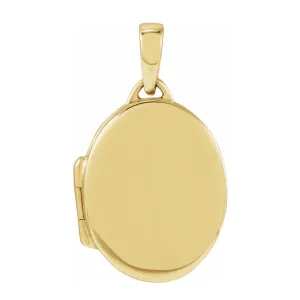 Oval Engravable Locket