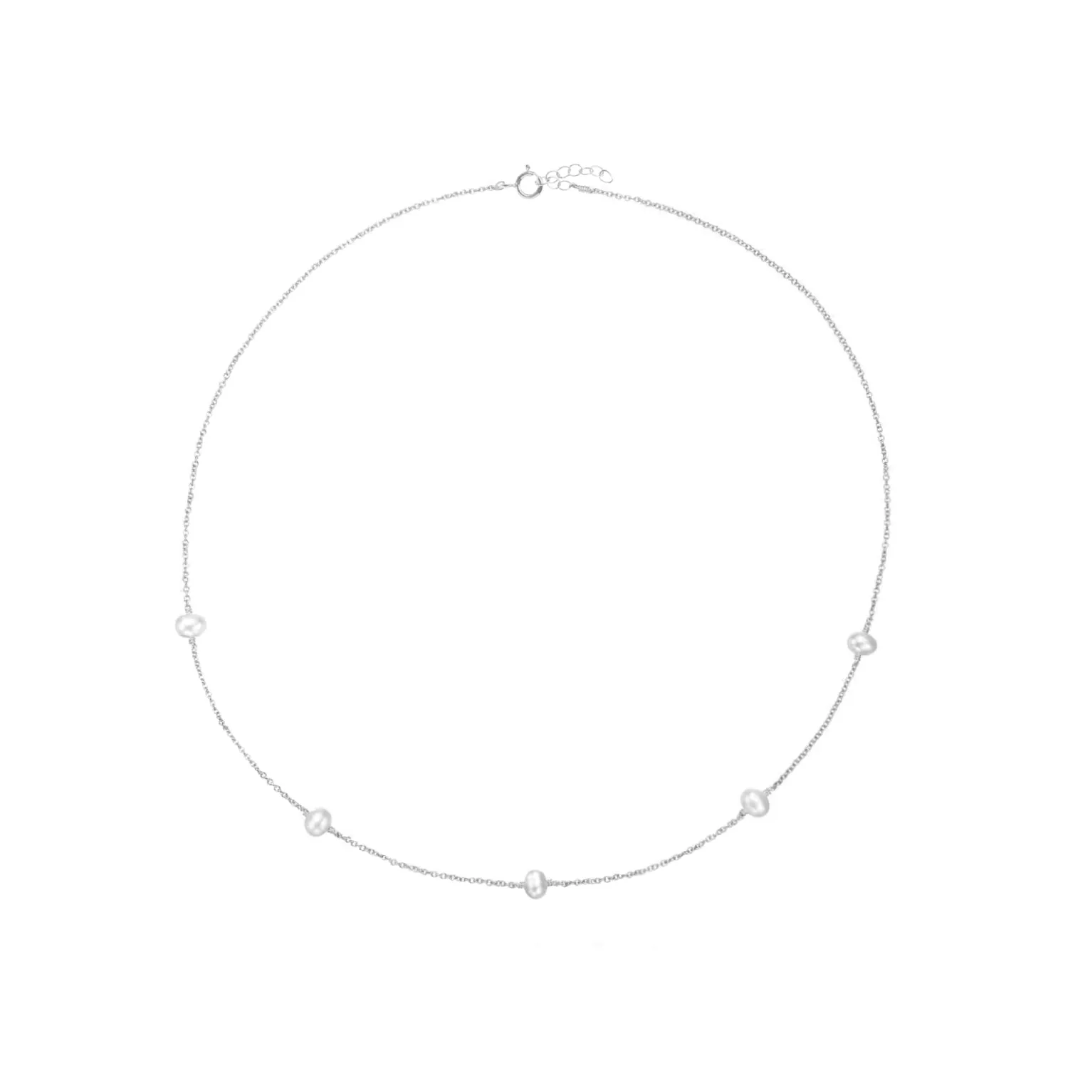 Pearl Station Chain Necklace