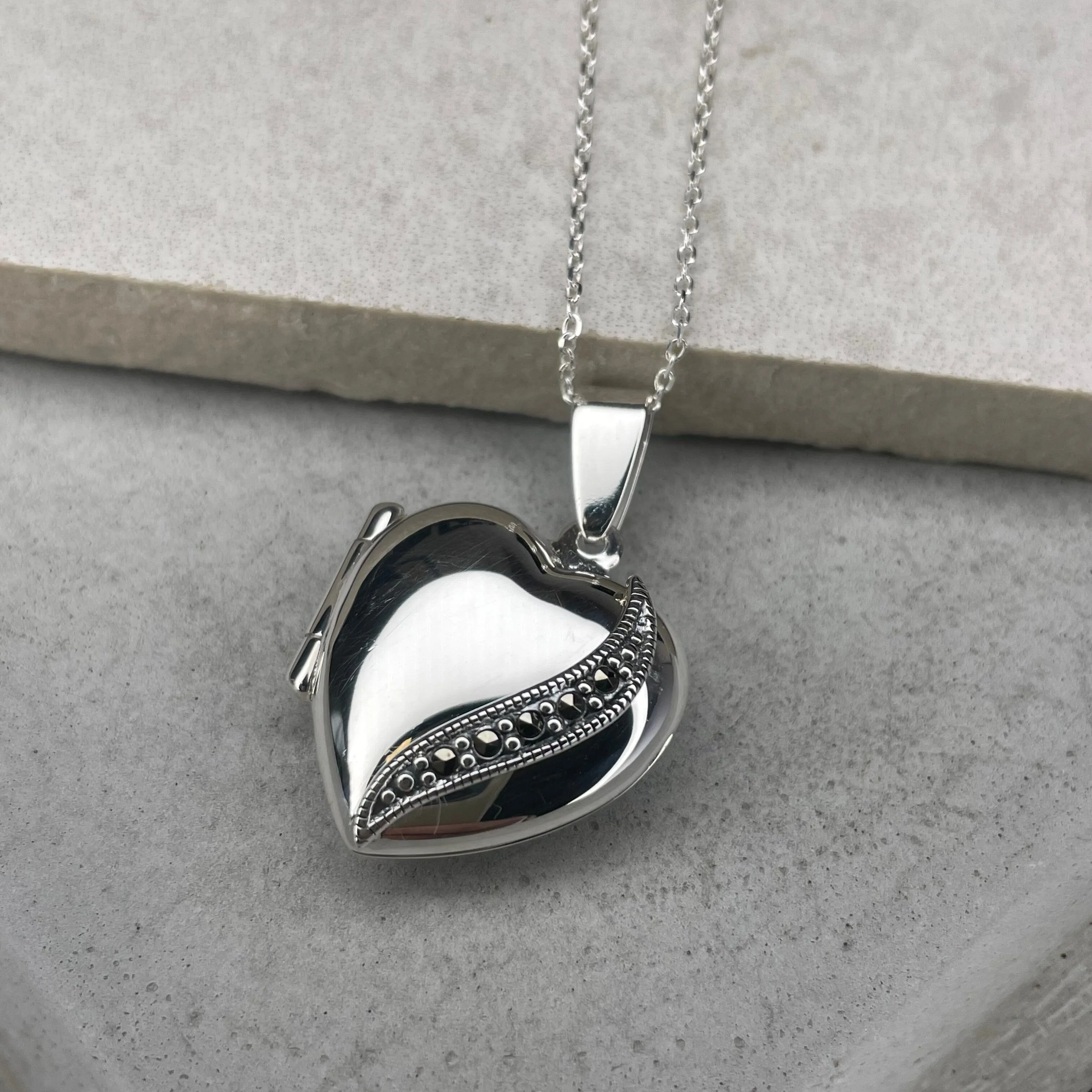 Personalised Heart Locket Necklace