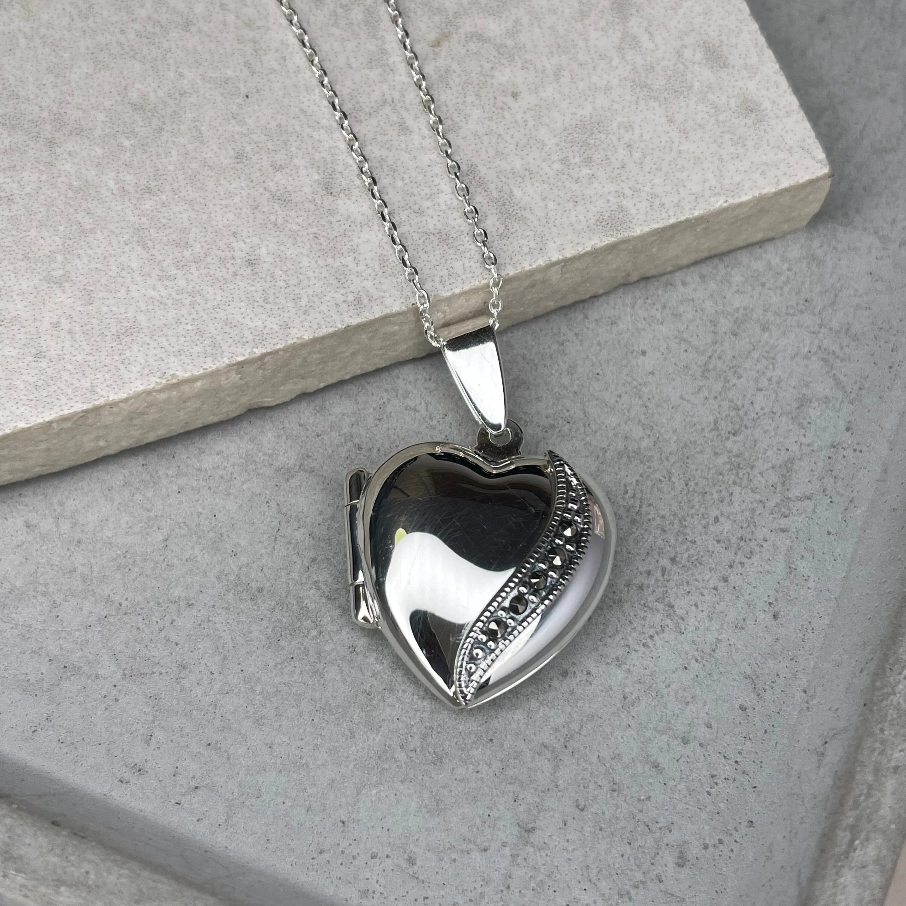 Personalised Heart Locket Necklace