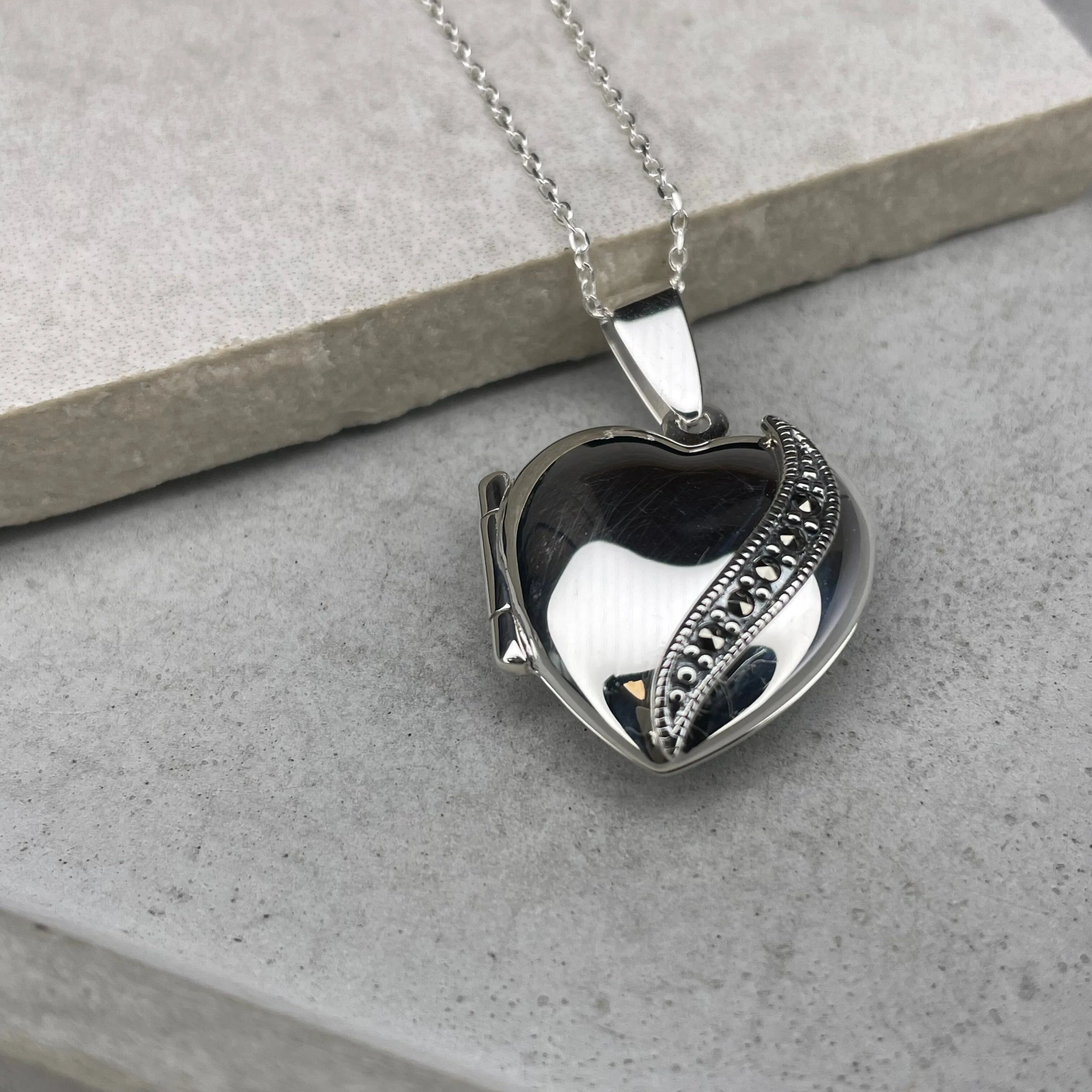 Personalised Heart Locket Necklace