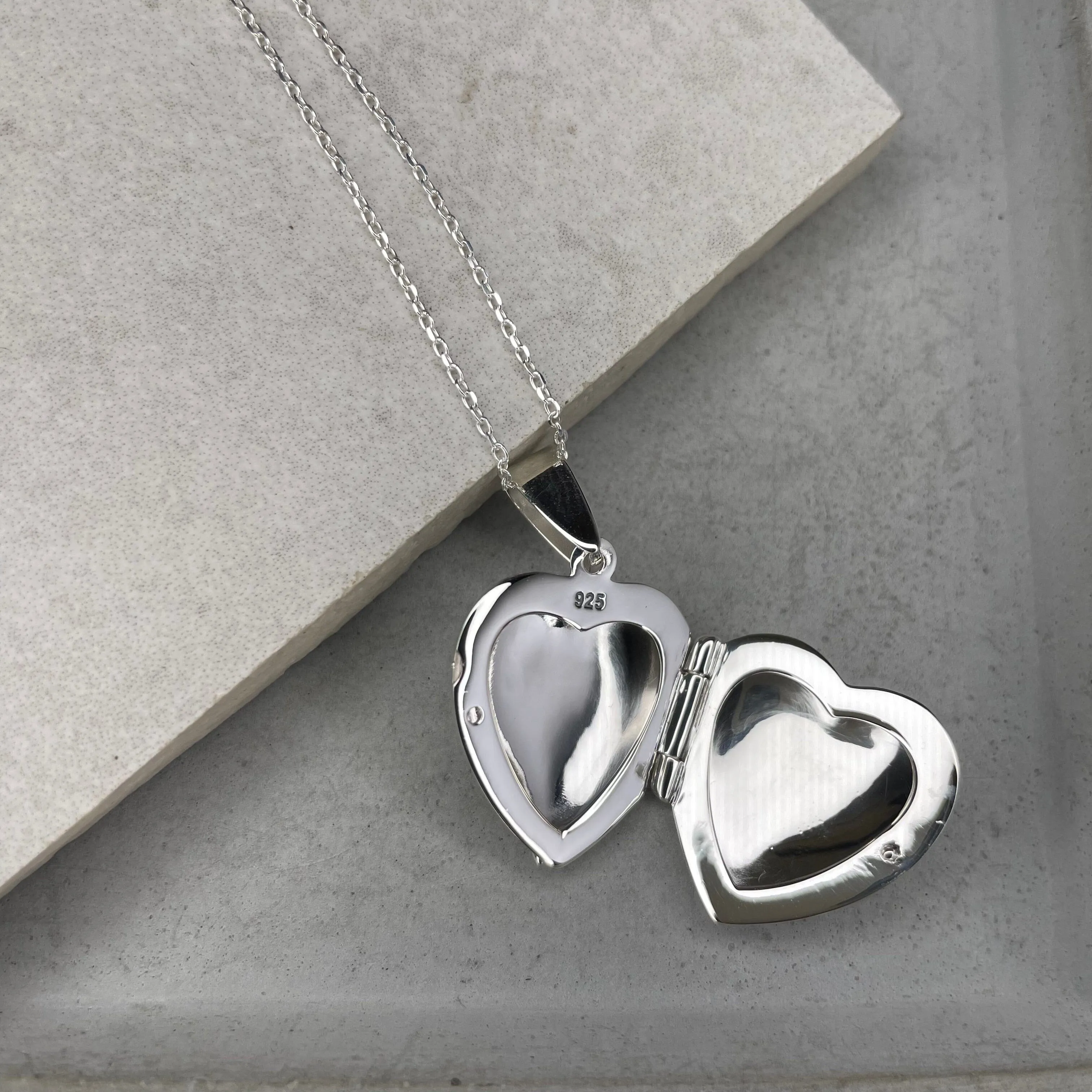 Personalised Heart Locket Necklace