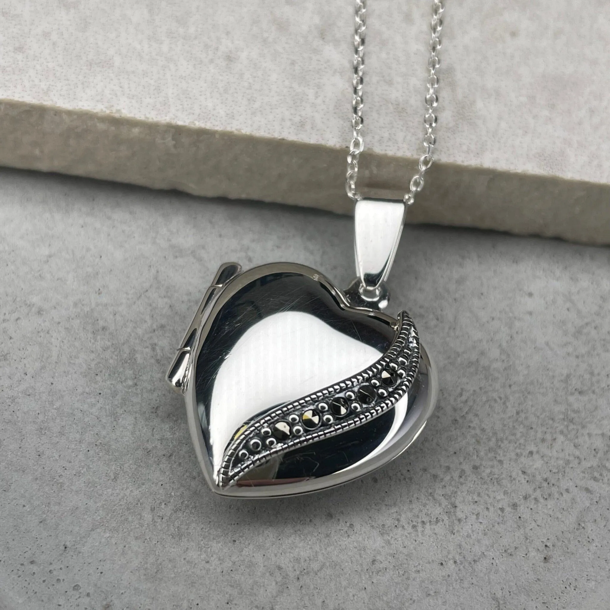 Personalised Heart Locket Necklace