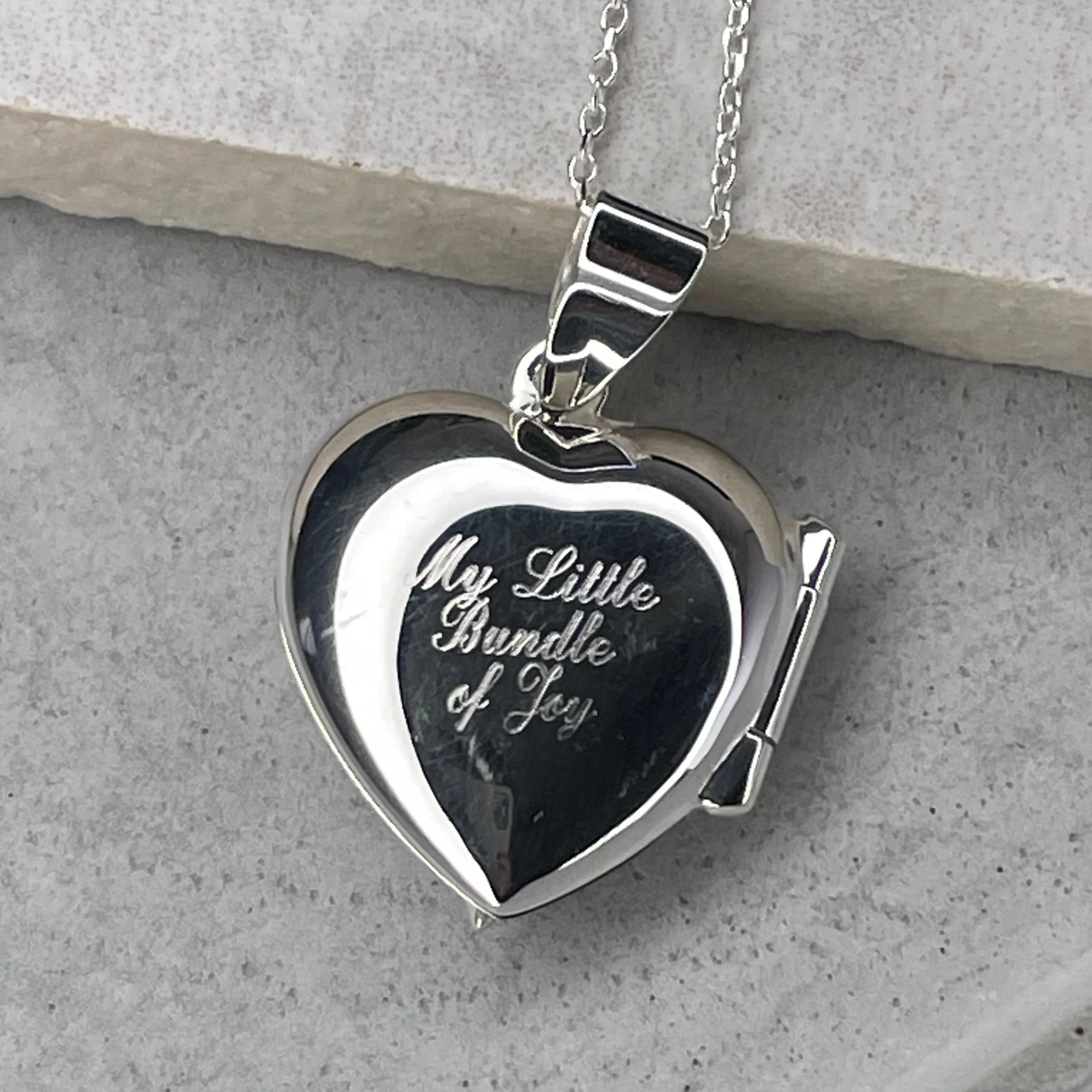 Personalised Heart Locket Necklace