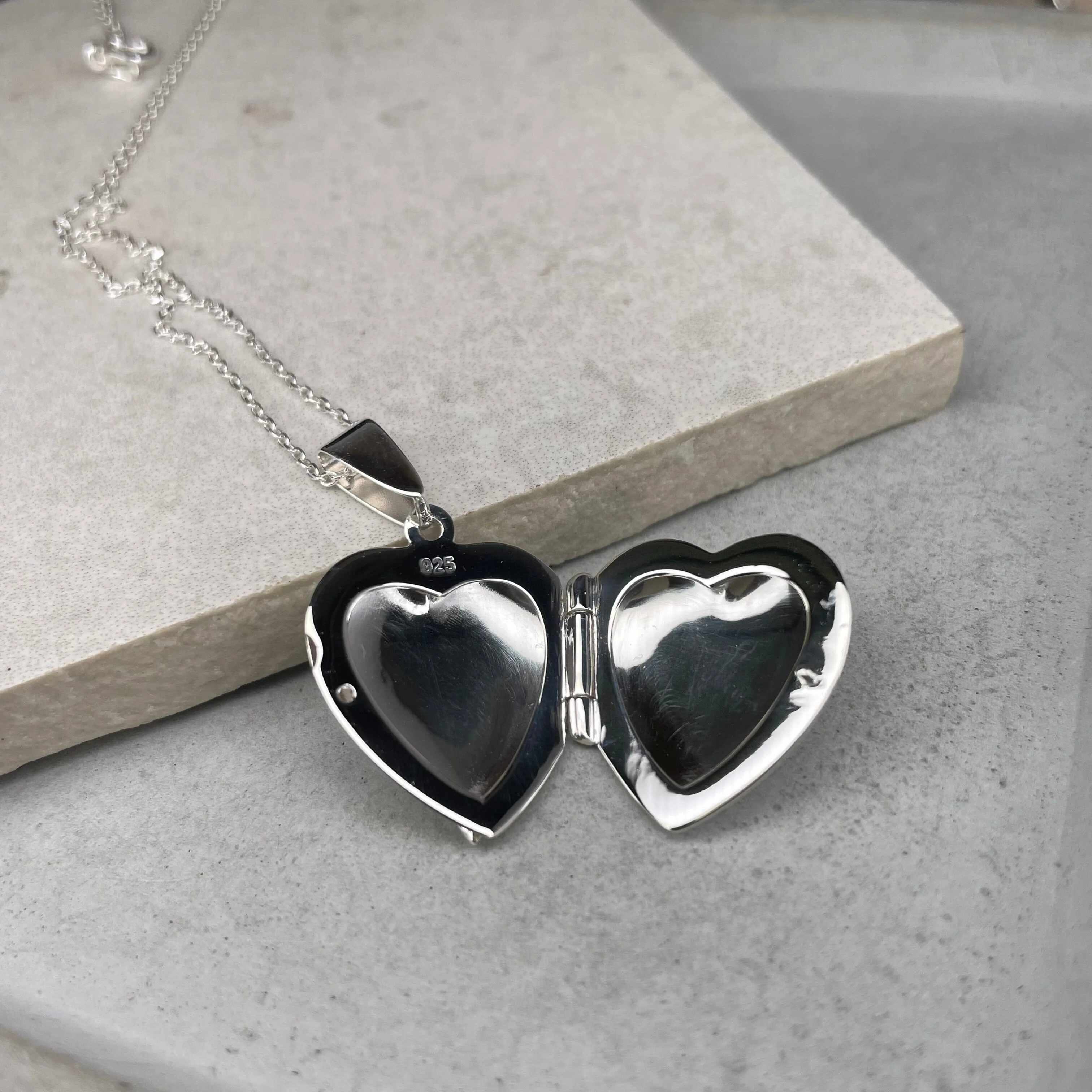 Personalised Heart Locket Necklace