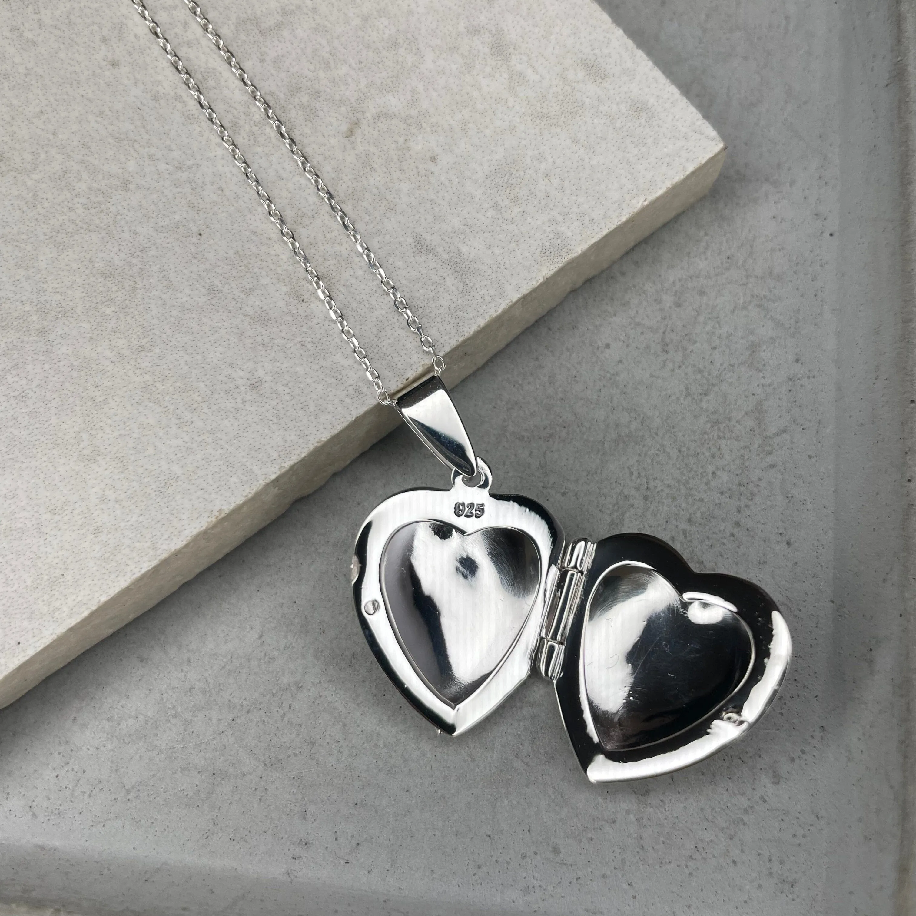 Personalised Heart Locket Necklace