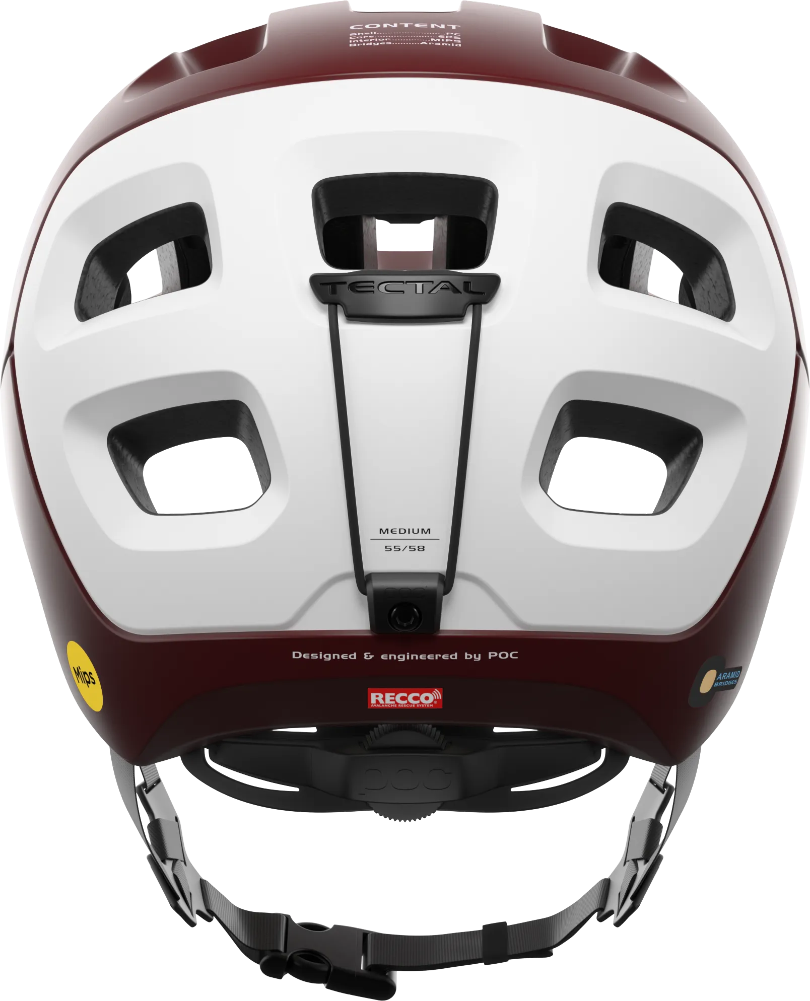 POC Tectal Race Mips Garnet Red/Hydrogen White Matt | Buy POC Tectal Race Mips Garnet Red/Hydrogen White Matt here | Outnorth